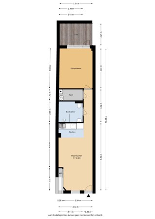 Floorplan - Laan van Nieuw-Guinea, 3531 JE Utrecht